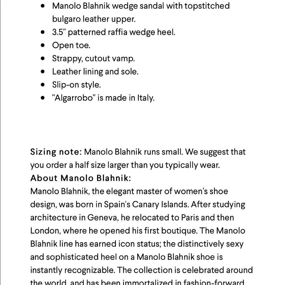 Manolo Blahnik Raffia Wedge sandal - Picture 2 of 9